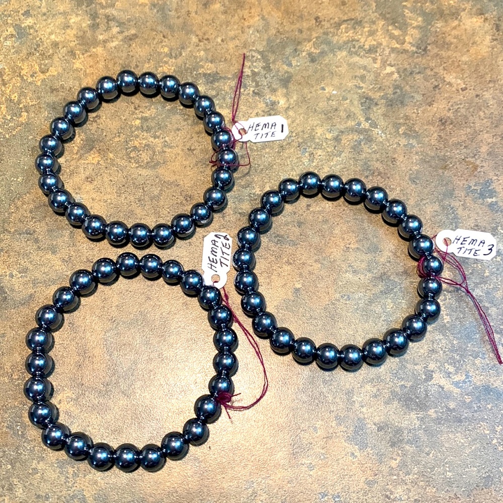 New Hematite Crystal Stretch Bracelet